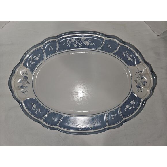 Noritake Stoneware VICTORY BLUE 8673 14" Platter - Picture 1 of 3